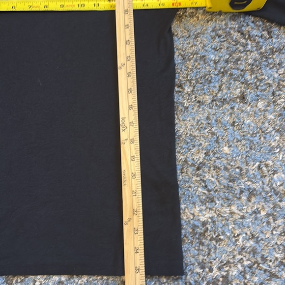 Ralph Lauren Sport Black V-Neck Long Sleeve Top SZ: L. EUC - Picture 4 of 5